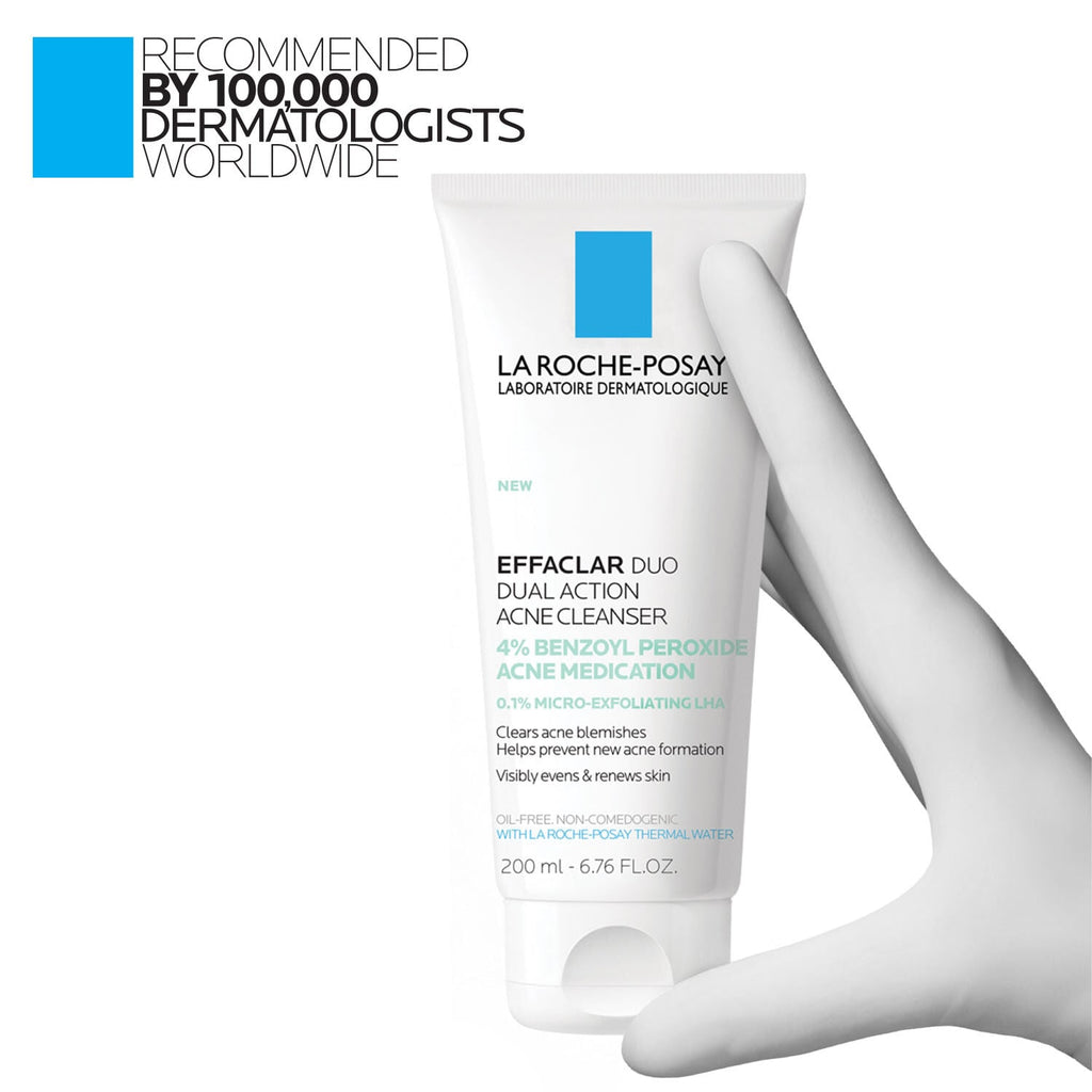 Effaclar Dual Action Acne Face Wash With 4% Benzoyl Peroxide